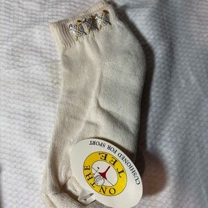 On the Tee Cushioned Sock/Golf Motifs  Three Golf Balls Made In The Usa